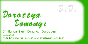 dorottya domonyi business card